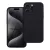iPhone 15 Pro Max szilikon tok, hátlaptok, telefon tok, velúr belsővel, matt, fekete, Silicon
