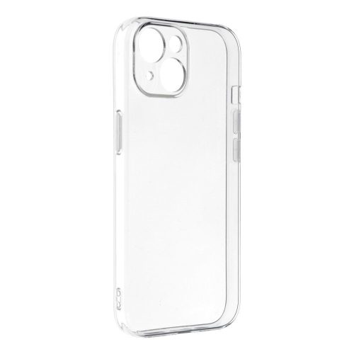 iPhone 15 szilikon tok, hátlaptok, telefon tok, vastag, átlátszó, kamera védelemmel, Clear, 2mm