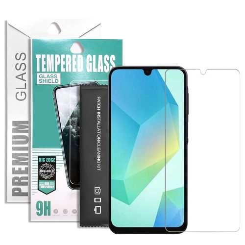 Samsung Galaxy A17 4G / A17 5G / A16 4G / A16 5G üvegfólia, tempered glass, előlapi, edzett, 9H, 0.33mm, prémium