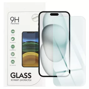   iPhone 15 / 16 üvegfólia, tempered glass, előlapi, edzett, 9H, 0.3mm