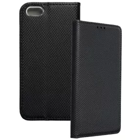   iPhone 5 / 5S / SE könyvtok, fliptok, telefon tok, mágneszáras, bankkártyatartós, fekete