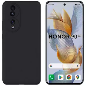   Honor 90 5G szilikon tok, hátlaptok, telefon tok, matt, fekete
