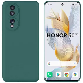  Honor 90 5G szilikon tok, hátlaptok, telefon tok, matt, zöld