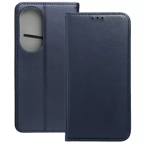   Honor 90 5G könyvtok, fliptok, telefon tok, mágneszáras, bankkártyatartós, sötétkék, Smart Magnetic