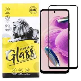   Xiaomi Redmi Note 12s 4G üvegfólia, tempered glass, előlapi, 9D, edzett, hajlított, fekete kerettel