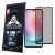Samsung Galaxy A25 5G / A24 4G üvegfólia, tempered glass, előlapi, edzett, hajlított, fekete kerettel, betekintés védelemmel, Privacy