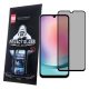 Samsung Galaxy A25 5G / A24 4G üvegfólia, tempered glass, előlapi, edzett, hajlított, fekete kerettel, betekintés védelemmel, Privacy
