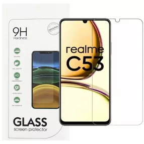   Realme C53 üvegfólia, tempered glass, előlapi, edzett, 9H, 0.3mm