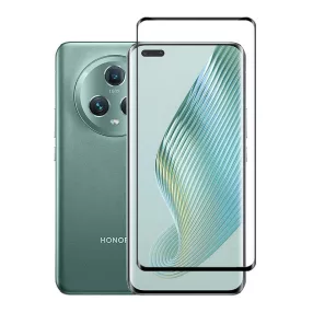   Honor Magic5 Pro 5G üvegfólia, tempered glass, előlapi, 5D, edzett, hajlított, fekete kerettel