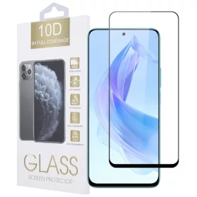   Honor 90 Lite 5G üvegfólia, tempered glass, előlapi, 10D, edzett, hajlított, fekete kerettel