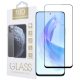 Honor 90 Lite 5G üvegfólia, tempered glass, előlapi, 10D, edzett, hajlított, fekete kerettel