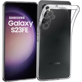   Samsung Galaxy S23 FE 5G szilikon tok, hátlaptok, telefon tok, vastag, kamera védelemmel, átlátszó, 2mm