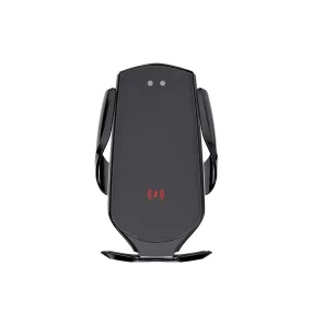   Autós mobiltelefon tartó, szellőzőnyílásra helyezhető, automata zárós, 360 fokban elfordítható, vezeték nélküli töltő 15W, fekete, Maxlife MXCH-08