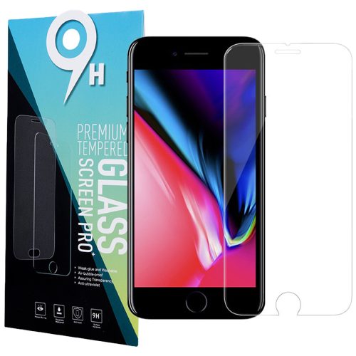 iPhone 7 Plus / 8 Plus üvegfólia, tempered glass, előlapi, edzett, 9H, 0.3mm