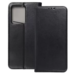   Xiaomi Redmi 12 4G / 5G könyvtok, fliptok, telefon tok, mágneszáras, bankkártyatartós, fekete, Smart Magnetic