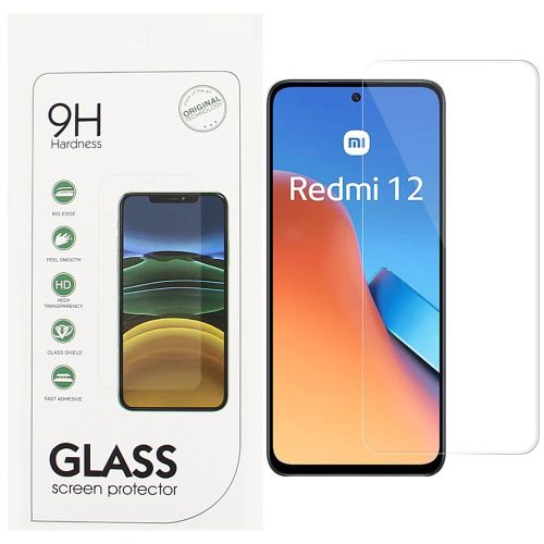 Xiaomi Redmi 12 4G / 5G üvegfólia, tempered glass, előlapi, edzett, 9H, 0.3mm