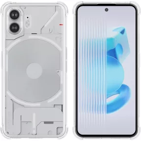   Nothing Phone (2) szilikon tok, hátlaptok, telefon tok, erősített sarkokkal, kamera védelemmel, átlátszó, Anti Shock, 1.5mm