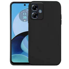   Motorola Moto G14 szilikon tok, hátlaptok, telefon tok, matt, fekete