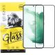 Samsung Galaxy S23 FE 5G üvegfólia, tempered glass, előlapi, 9D, edzett, hajlított, fekete kerettel