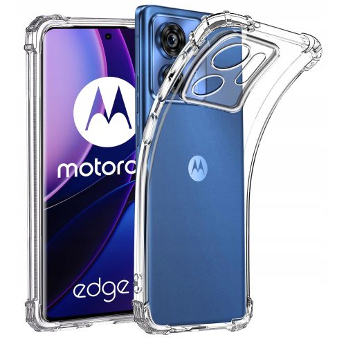 Motorola Moto Edge 40 5G szilikon tok, hátlaptok, telefon tok, erősített sarkokkal, átlátszó, Anti Shock, 1,5mm