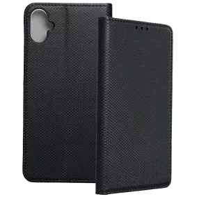   Samsung Galaxy A05 könyvtok, fliptok, telefon tok, mágneszáras, bankkártyatartós, fekete