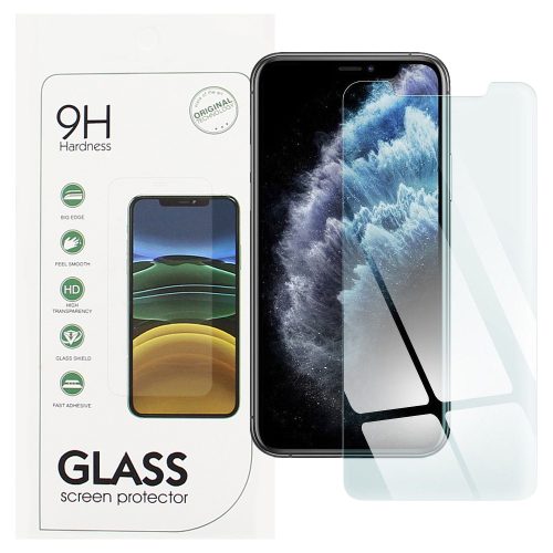 iPhone 11 Pro / X / XS üvegfólia, tempered glass, előlapi, edzett, 9H, 0.3mm