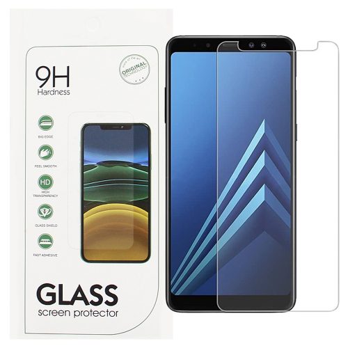 Samsung Galaxy A8 2018 üvegfólia, tempered glass, előlapi, edzett, 9H, 0.3mm