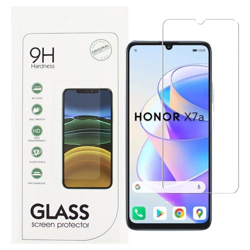 Honor X7a üvegfólia, tempered glass, előlapi, edzett, 9H, 0.3mm