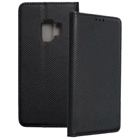   Samsung Galaxy S9 könyvtok, fliptok, telefon tok, mágneszáras, bankkártyatartós, fekete