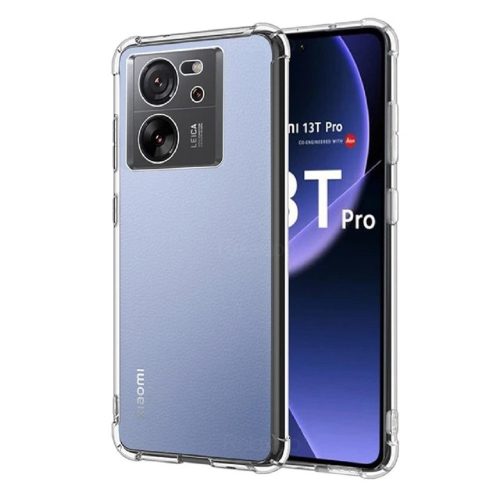 Xiaomi 13T 5G / 13T Pro 5G szilikon tok, hátlaptok, telefon tok, erősített sarkokkal, átlátszó, Anti Shock, 1.5mm