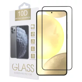   Samsung Galaxy S24 Plus 5G (S24+ 5G) üvegfólia, tempered glass, előlapi, 10D, edzett, hajlított, fekete kerettel
