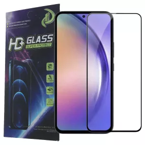   Samsung Galaxy A35 5G / A55 5G üvegfólia, tempered glass, előlapi, 9D, edzett, hajlított, fekete kerettel
