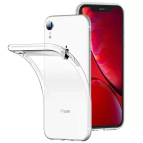   iPhone XR szilikon tok, hátlaptok, telefon tok, vékony, átlátszó, 1mm
