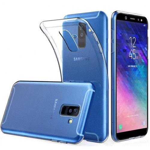 Samsung Galaxy A6 Plus 2018 szilikon tok, hátlaptok, telefon tok, vékony, átlátszó, 1mm