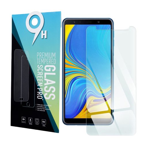 Samsung Galaxy A7 2018 üvegfólia, tempered glass, előlapi, edzett, 9H, 0.3mm