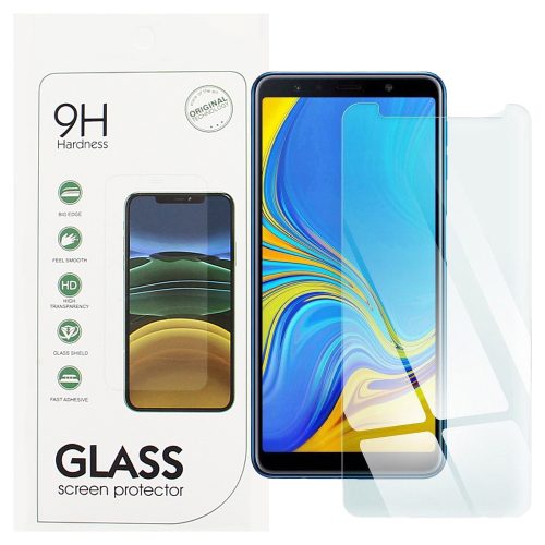 Samsung Galaxy A7 2018 üvegfólia, tempered glass, előlapi, edzett, 9H, 0.3mm