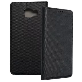   Samsung Galaxy J4 Plus könyvtok, fliptok, telefon tok, mágneszáras, bankkártyatartós, fekete