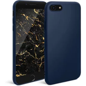   iPhone 7 / 8 / SE 2020 / SE 2022 szilikon tok, hátlaptok, telefon tok, matt, kék