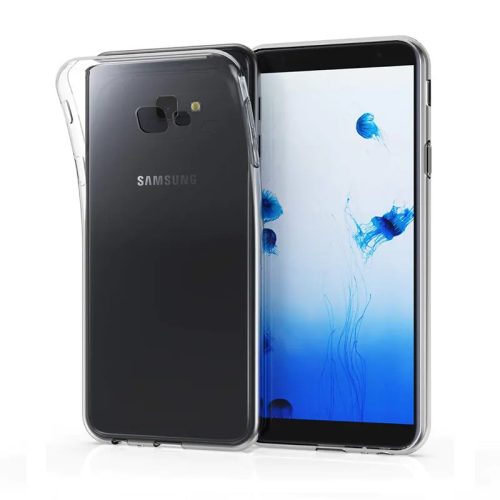 Samsung Galaxy J4 Plus szilikon tok, hátlaptok, telefon tok, vékony, átlátszó, 1mm
