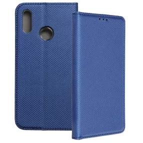   Huawei P Smart 2019 / Honor 10 Lite könyvtok, fliptok, telefon tok, mágneszáras, bankkártyatartós, sötétkék