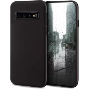   Samsung Galaxy S10 szilikon tok, hátlaptok, telefon tok, matt, fekete