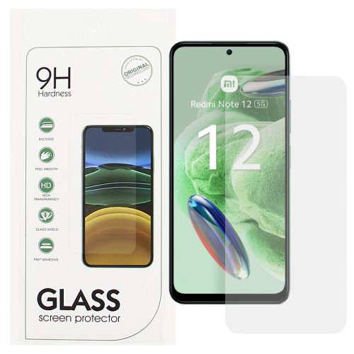 Xiaomi Redmi Note 12 4G/5G / Poco X5 5G üvegfólia, tempered glass, előlapi, edzett, 9H, 0.3mm