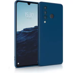   Huawei P30 Lite szilikon tok, hátlaptok, telefon tok, matt, kék