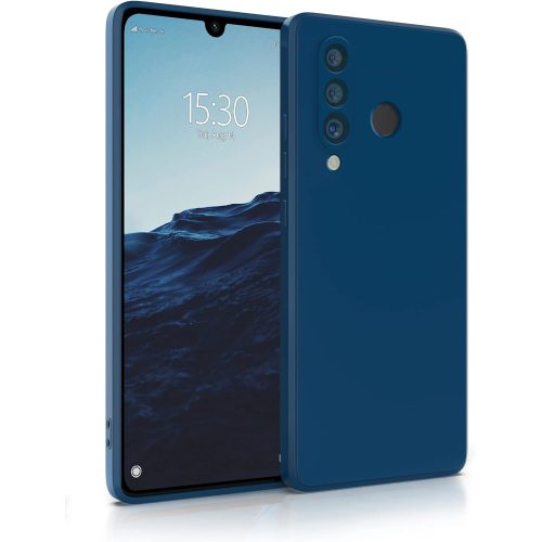 Huawei P30 Lite szilikon tok, hátlaptok, telefon tok, matt, kék