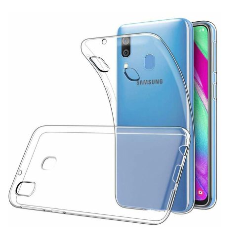 Samsung Galaxy A40 szilikon tok, hátlaptok, telefon tok, vékony, átlátszó, 1mm
