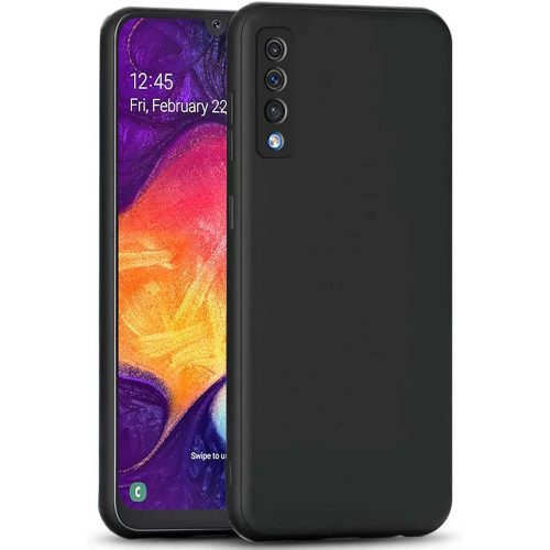 Samsung Galaxy A50 / A30s szilikon tok, hátlaptok, telefon tok, matt, fekete