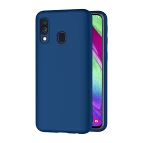   Samsung Galaxy A40 szilikon tok, hátlaptok, telefon tok, matt, kék