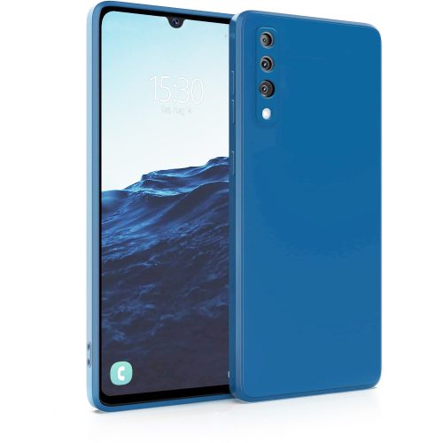 Samsung Galaxy A50 / A30s szilikon tok, hátlaptok, telefon tok, matt, sötétkék