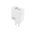 Maxlife MXTC-09-65ACC 65W gyorstöltőfej USB-A + 2xUSB-C port, PD/QC gyorstöltés – fehér