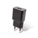 1A USB hálózati adapter telefon töltő, fekete, Maxlife MXTC-01